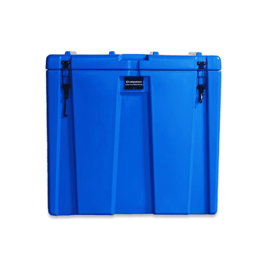 Compact Water Chiller Travel Case Blue Lid Closed