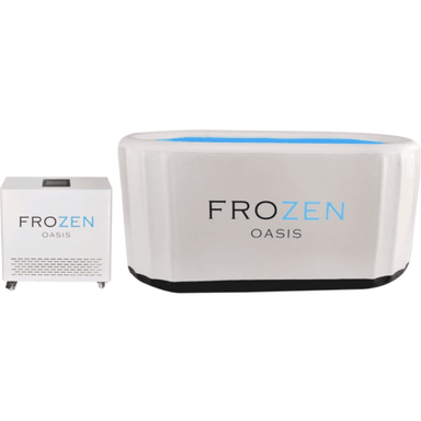 Frozen Oasis Cold Plunge Ice Bath White with chiller