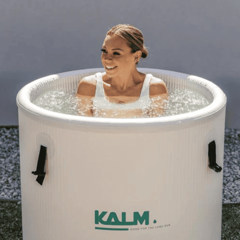 Kalm Pod Pro Ice bath in use by woman