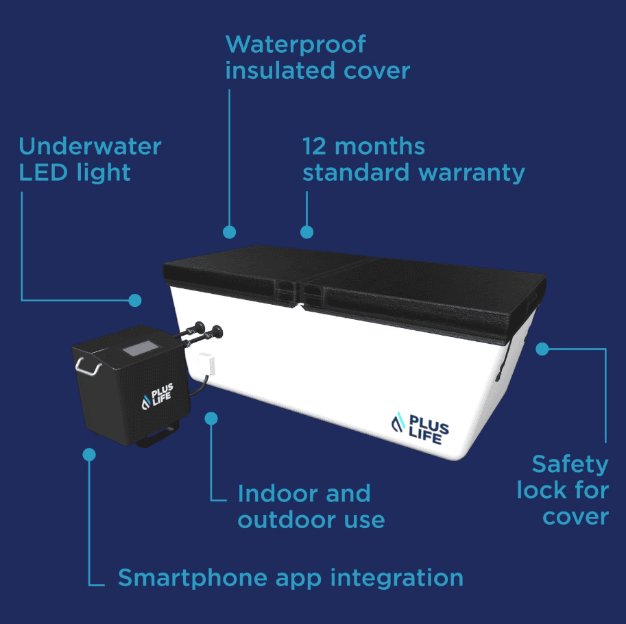 PlusLIfe Ice Bath Description and annotations