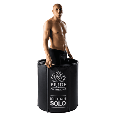 Pride on the Line Solo Portable Ice Bath man standing