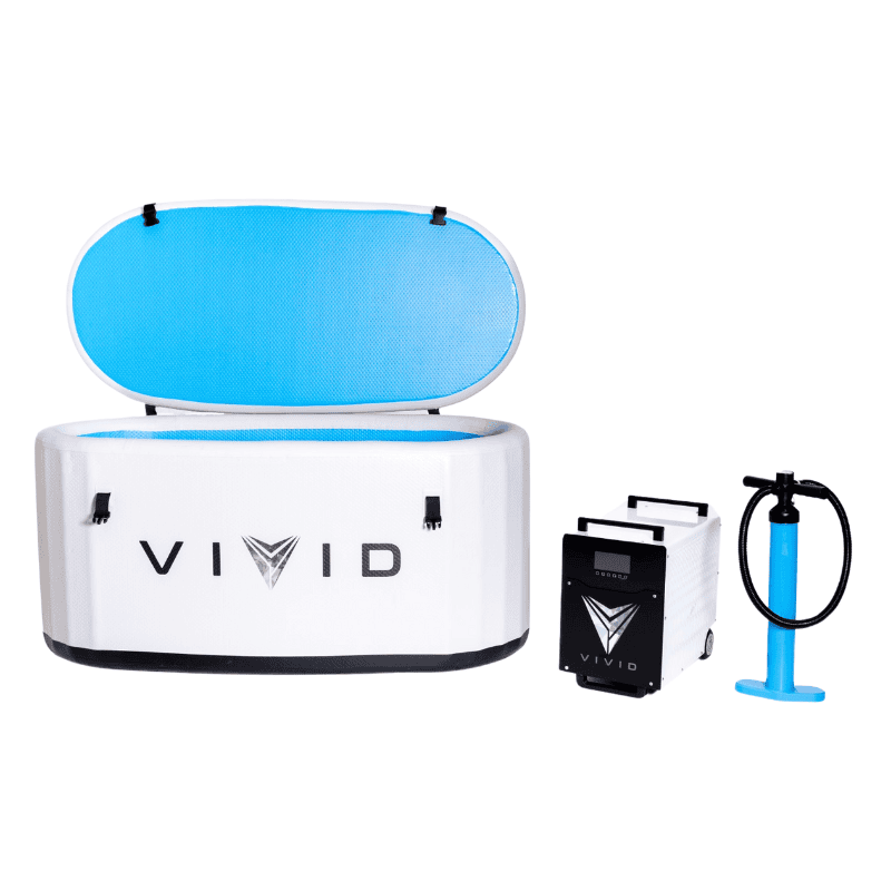 Vivid Ice Bath combo with chiller unit and hand pump