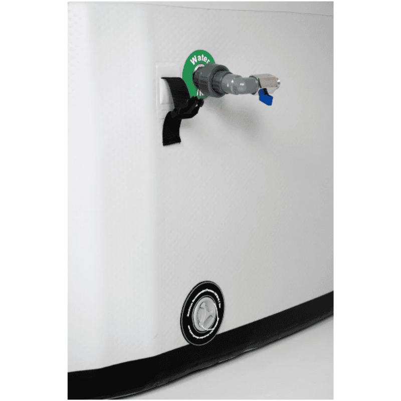 Vivid Ice Bath inlet and outlet