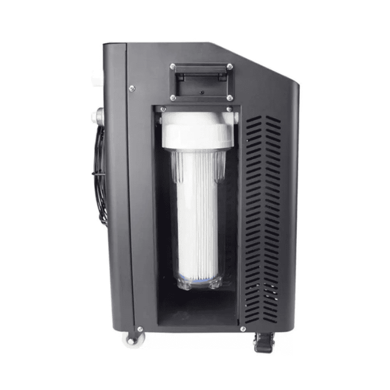 Xtreme Plunge Chiller Unit side showing filter location